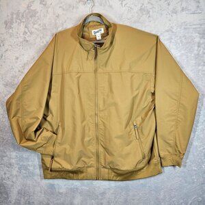 Duluth Mens Tan Jacket 2XL Nylon Gusset under arm windproof Casual Office Beach